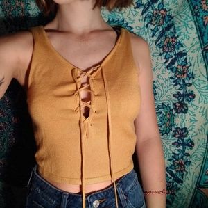 gold tank top